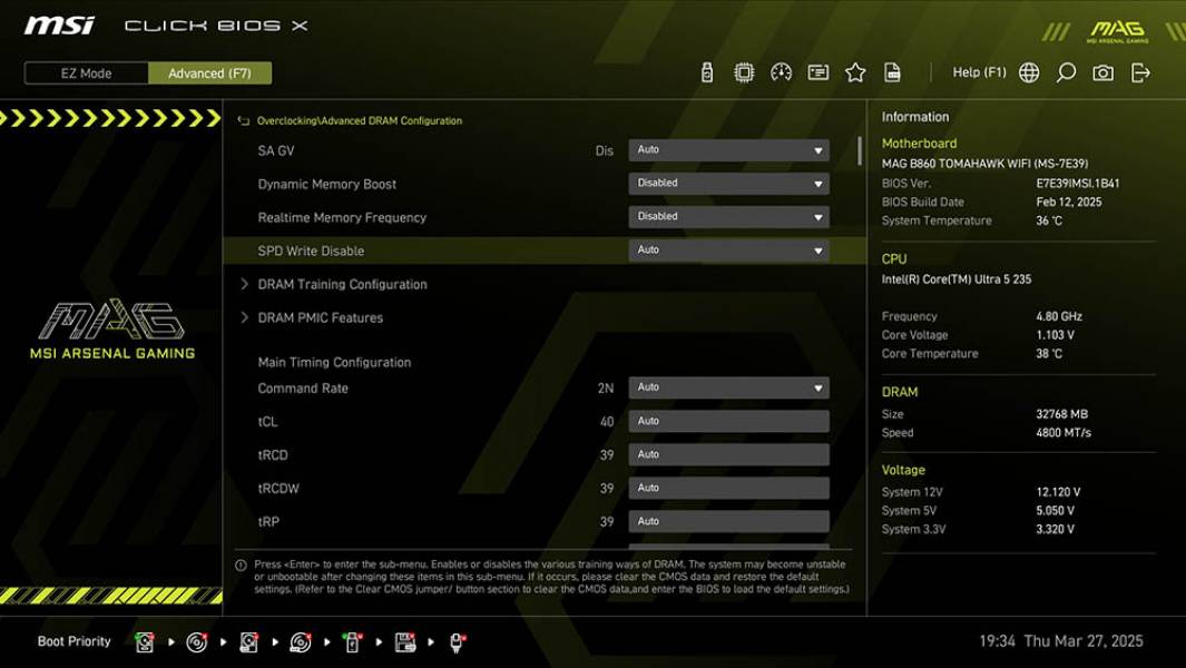 MSI MAG B860 TOMAHAWK WIFI-5